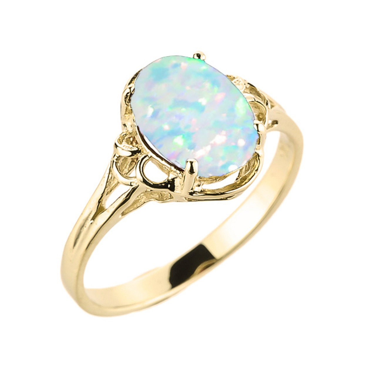 opal gemstone ring