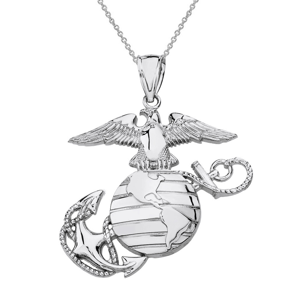 Solid White Gold U.S Marine Corps 