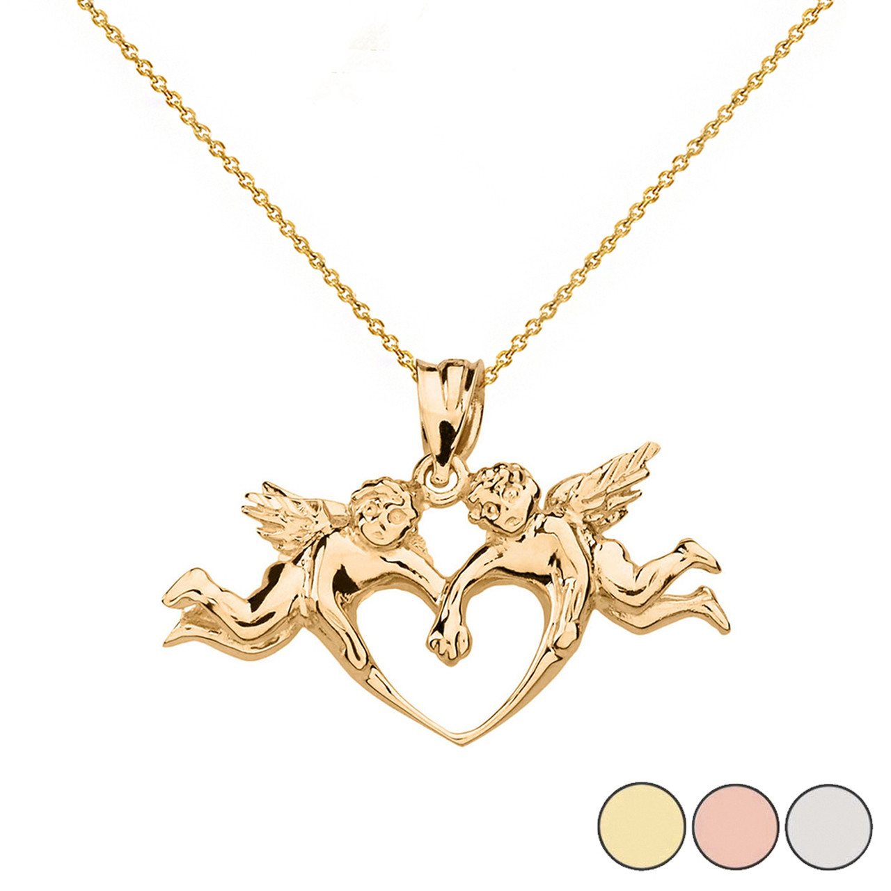 gold love heart pendant