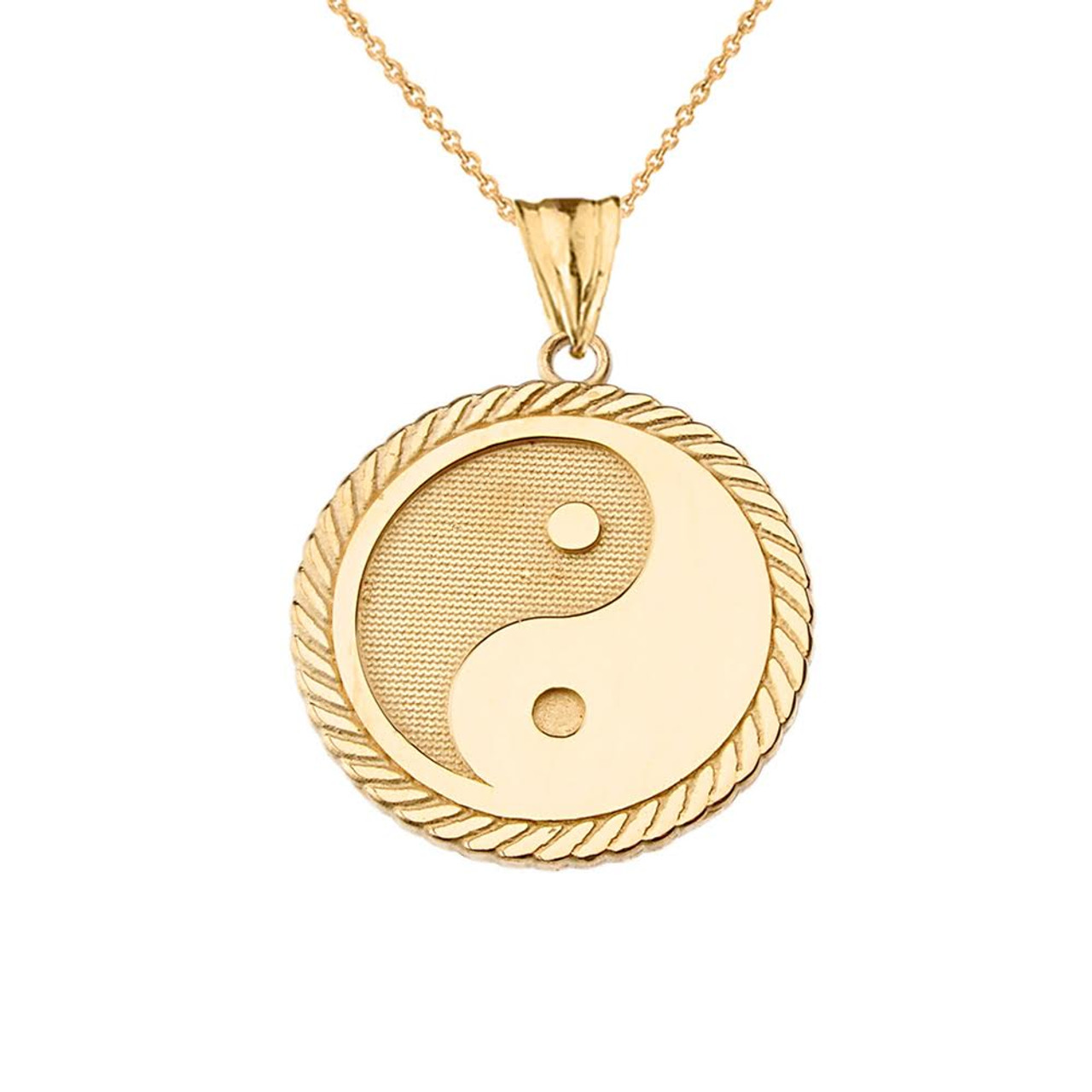 yin yang gold charm