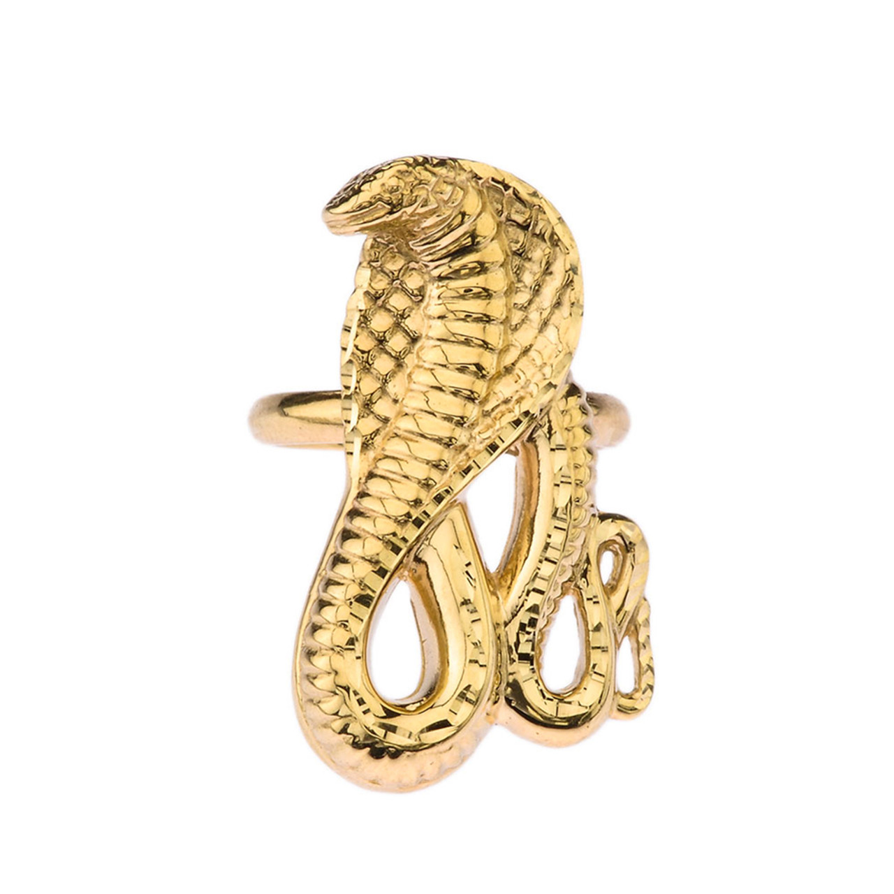 Snake Statement Ring in Gold