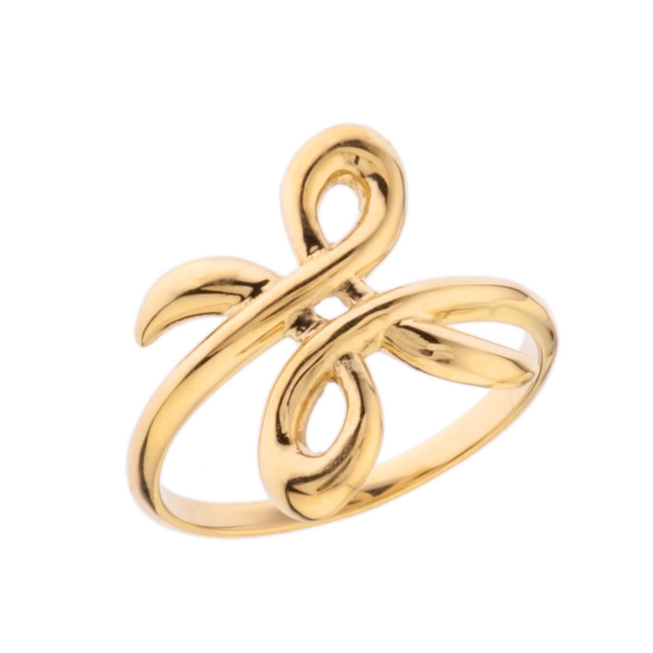 Zibu Friendship Symbol Ring in Yellow Gold