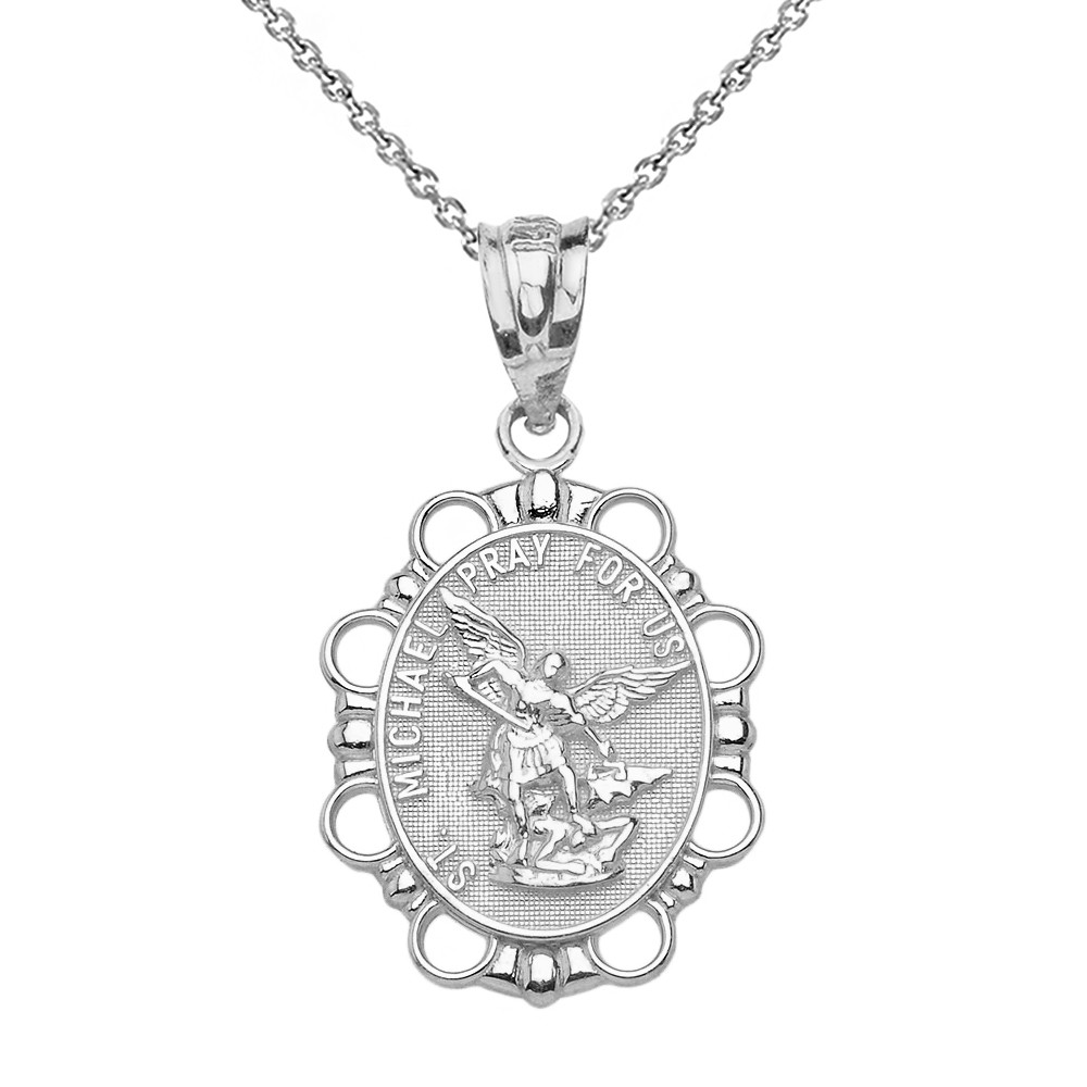Sterling Silver St. Michael Pendant 