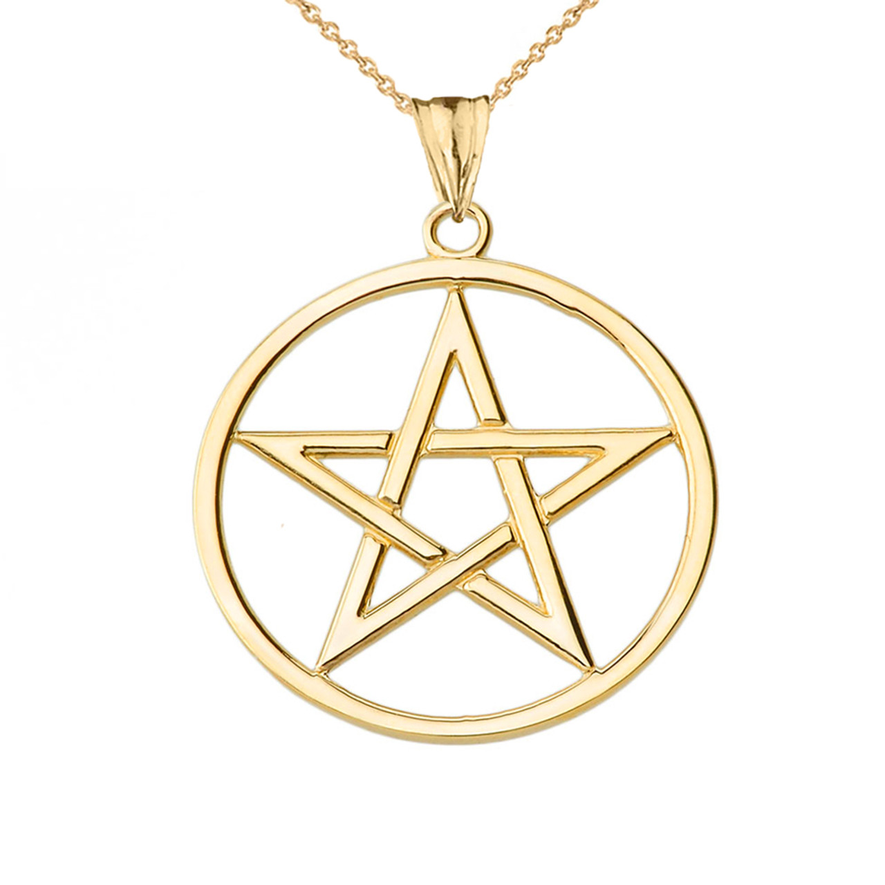 Gold pentacle pendant Clearance