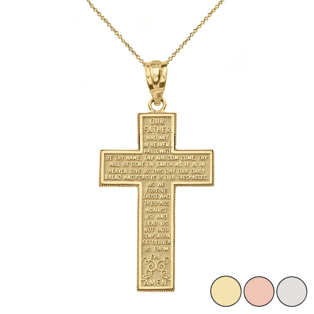The Lord's Our Father Prayer Cross 
