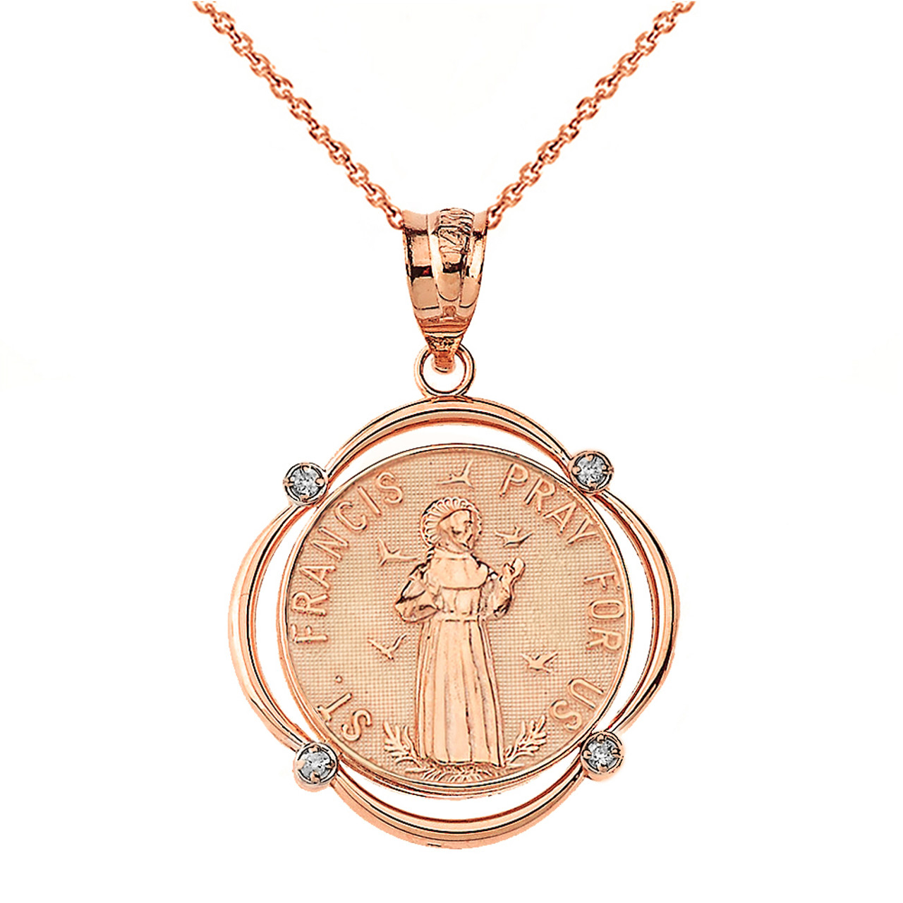 Necklace of St. Francis - olive wood - DOLFILAND