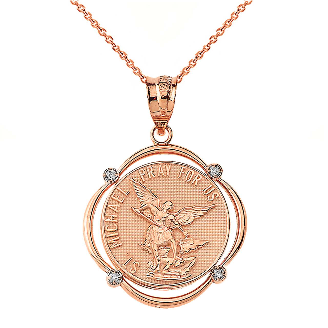 saint michael pray for us necklace