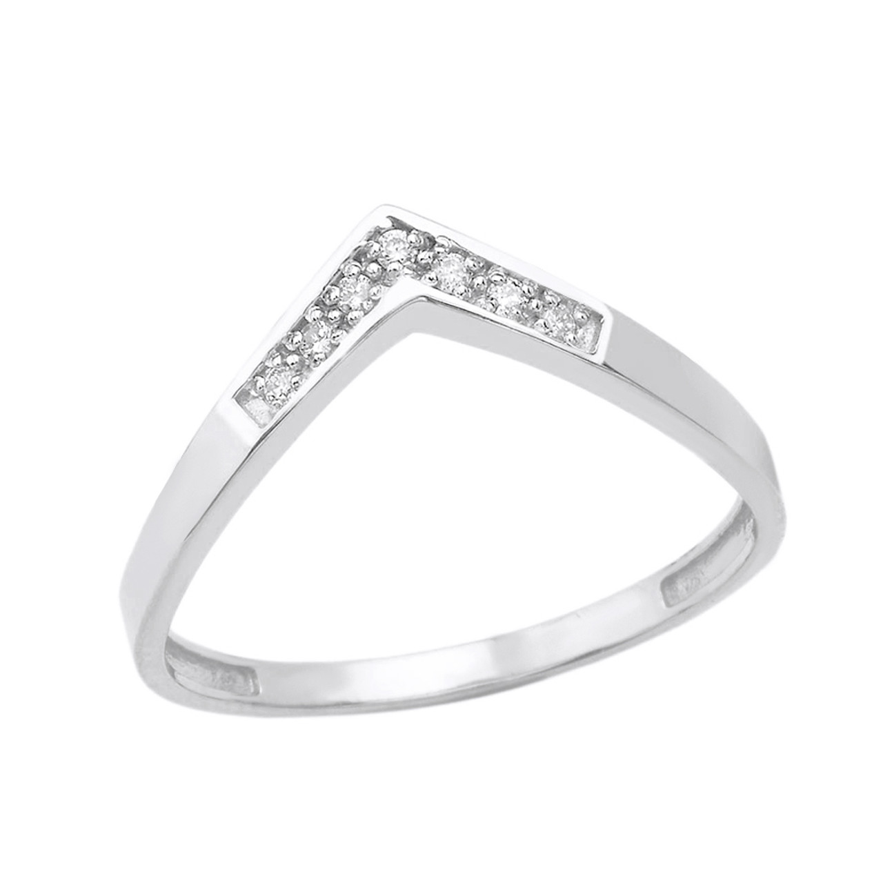 Wallpaper Sterling Silver Cz V Shape Wishbone Ring For iPhone Free