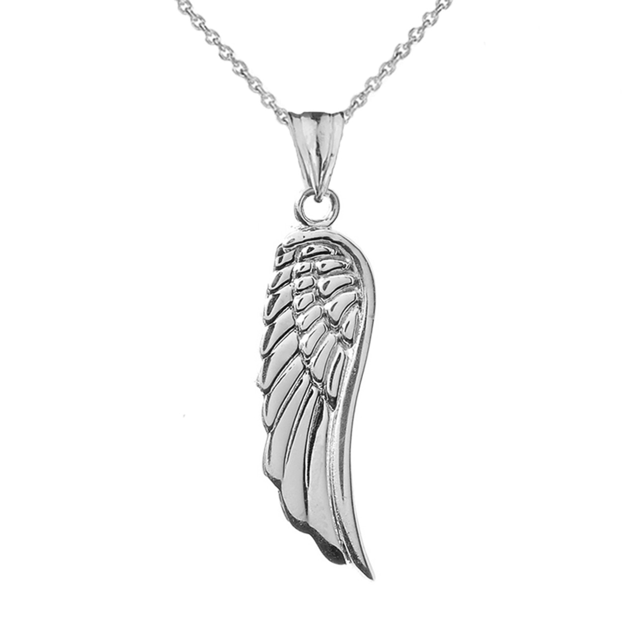 Sterling Silver Angel Wings Pendant 