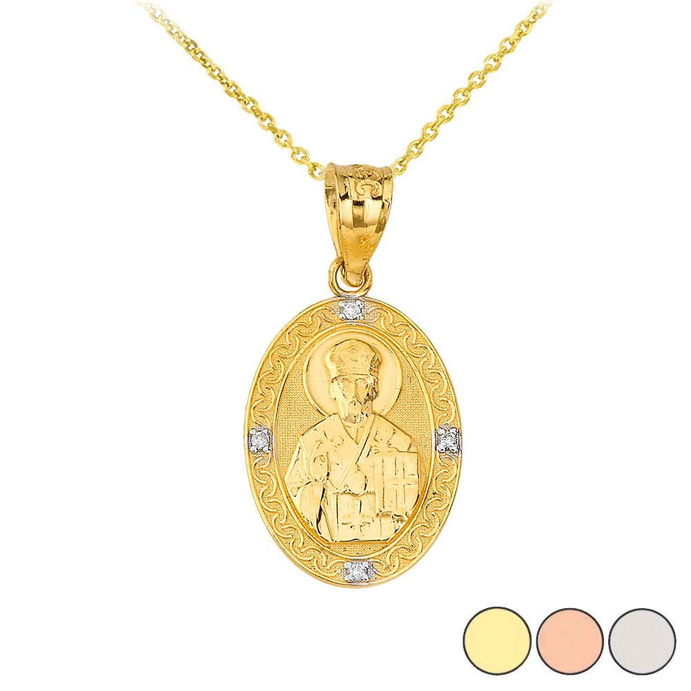 Us Oval Diamond Pendant Necklace 
