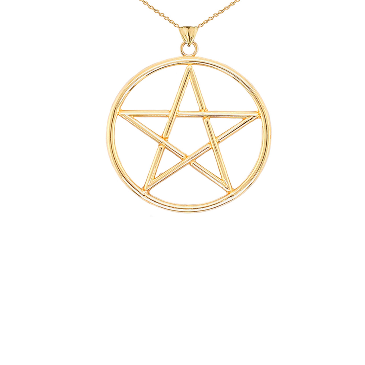 gold pentagram necklace