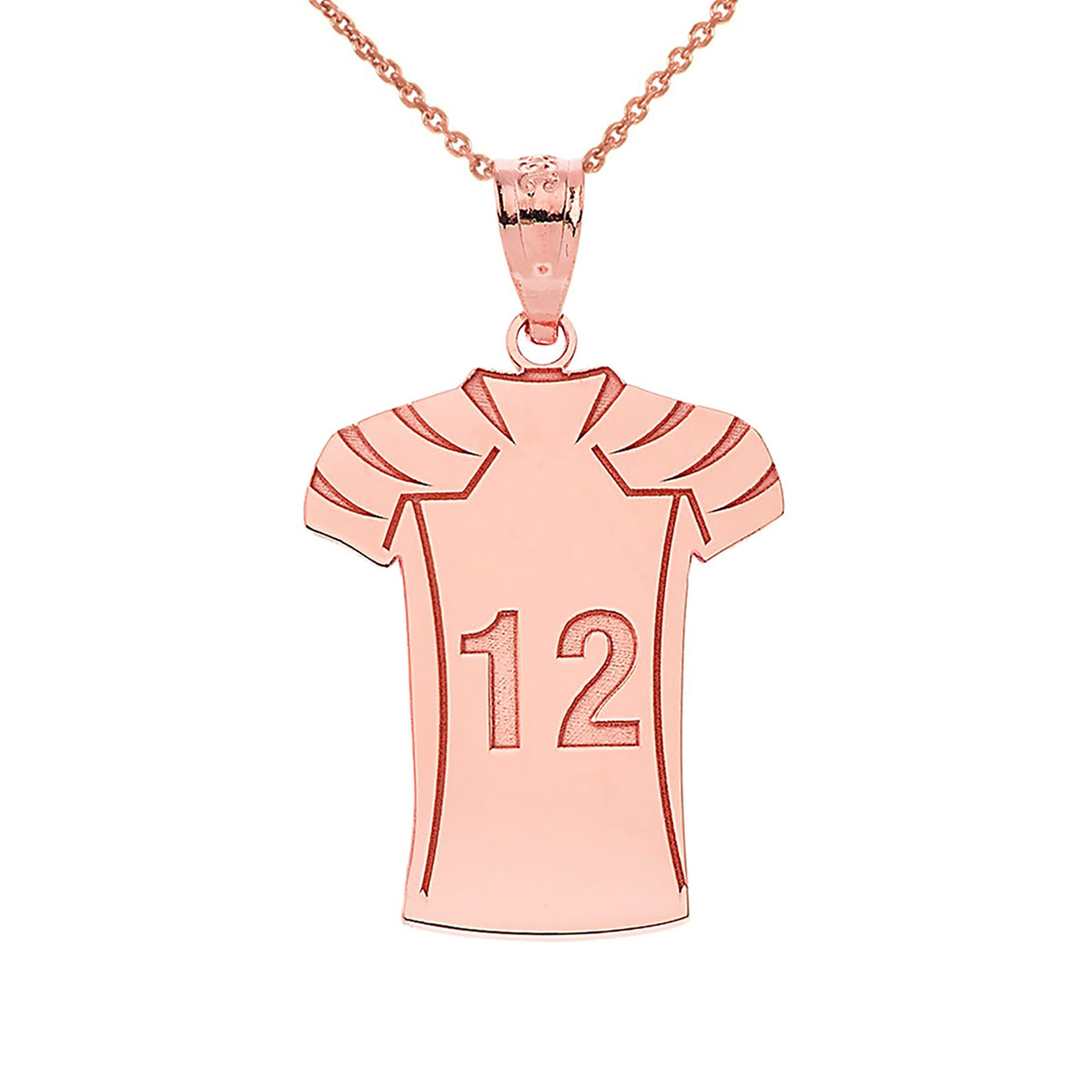 925 Sterling Silver Personalized Football Engravable Name & Number Sports Pendant  Necklace | Factory Direct Jewelry