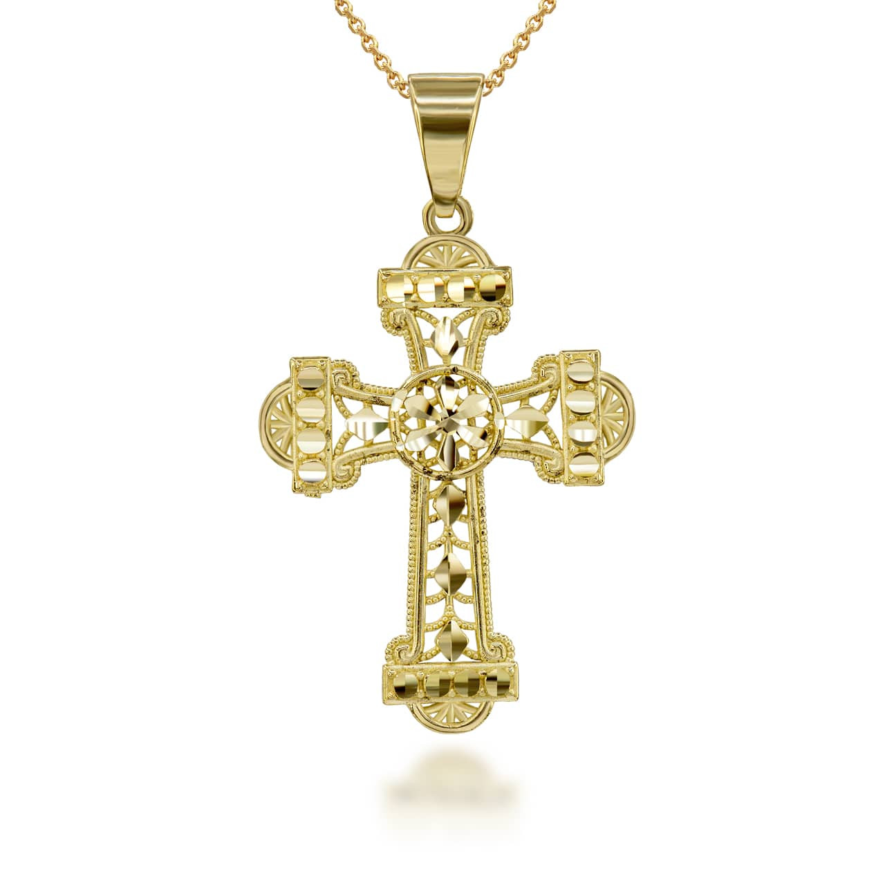 Antique Diamond Cross Pendant