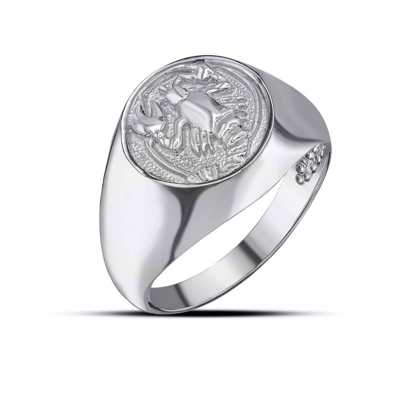 Silver Signet Ring Men - Mens Silver Signet Rings