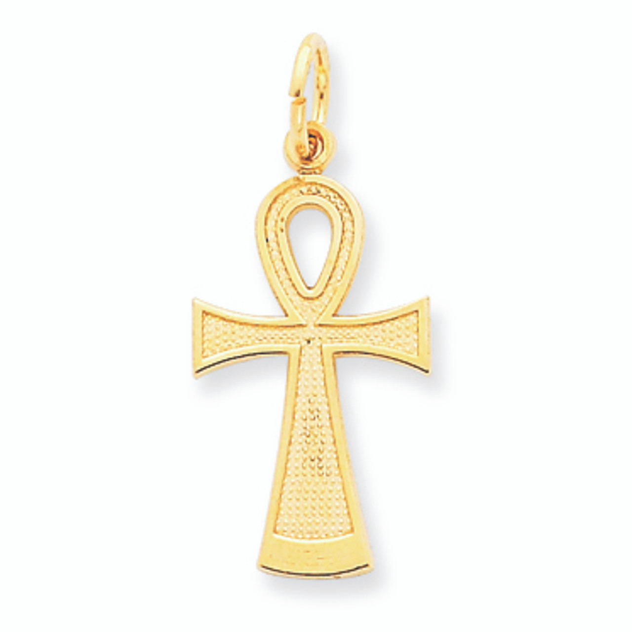 ankh pendant 14k gold