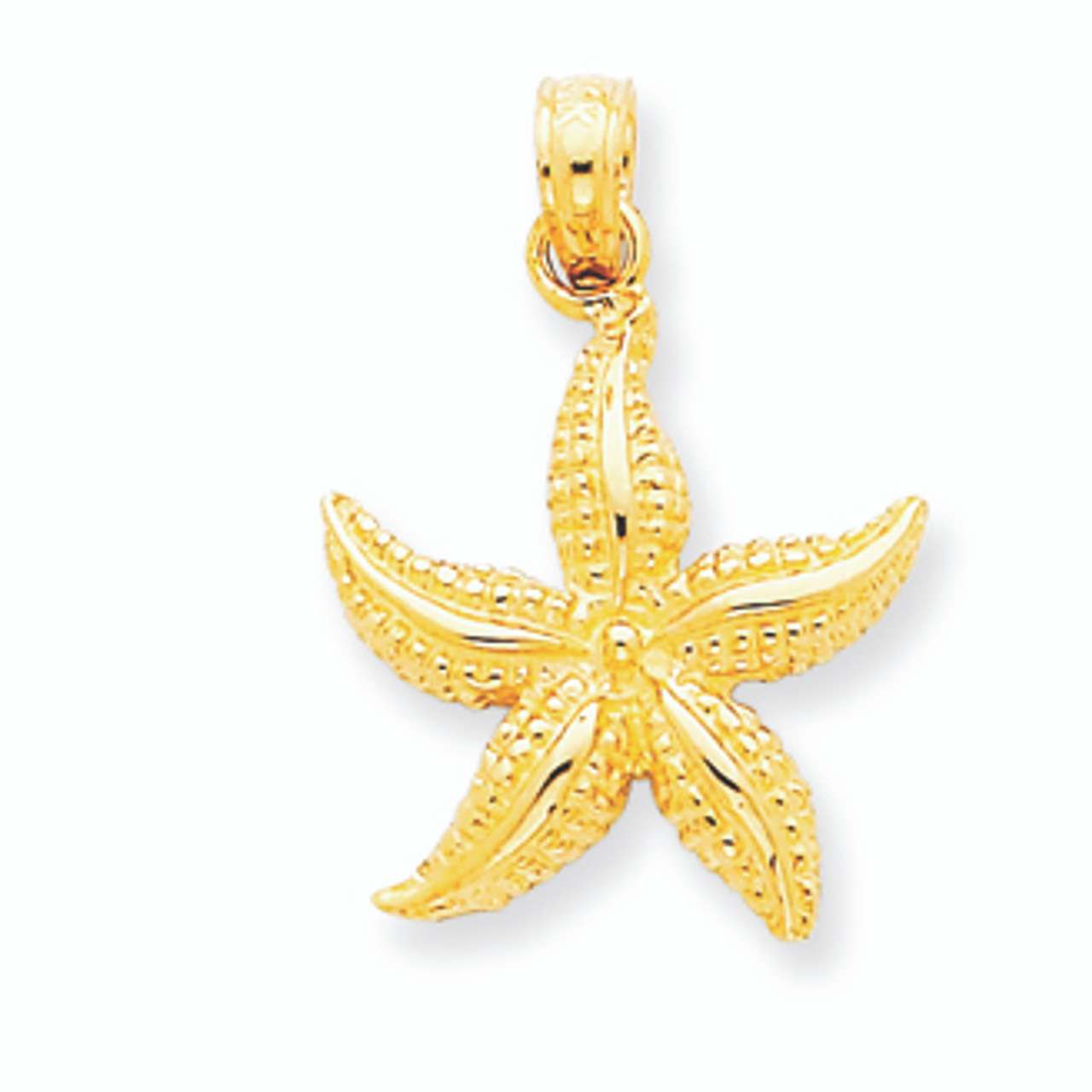 14k gold starfish necklace Clearance