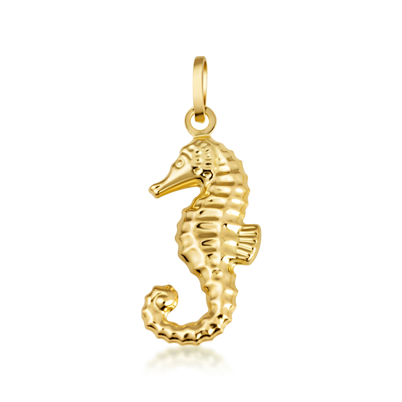 14K Gold Seahorse Necklace | Factory Direct Jewelry