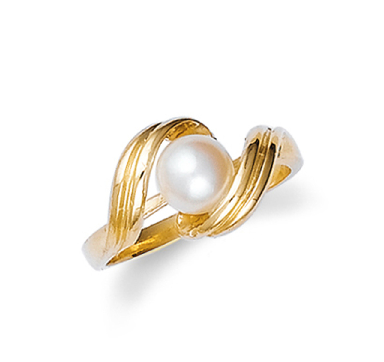 Gold Pearl Ring Ladies