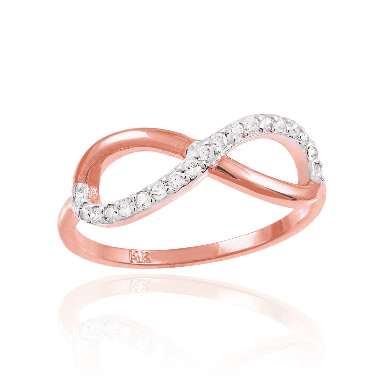 Monogram Infini Engagement Ring, Pink Gold And Diamonds - Categories Q9M33Z