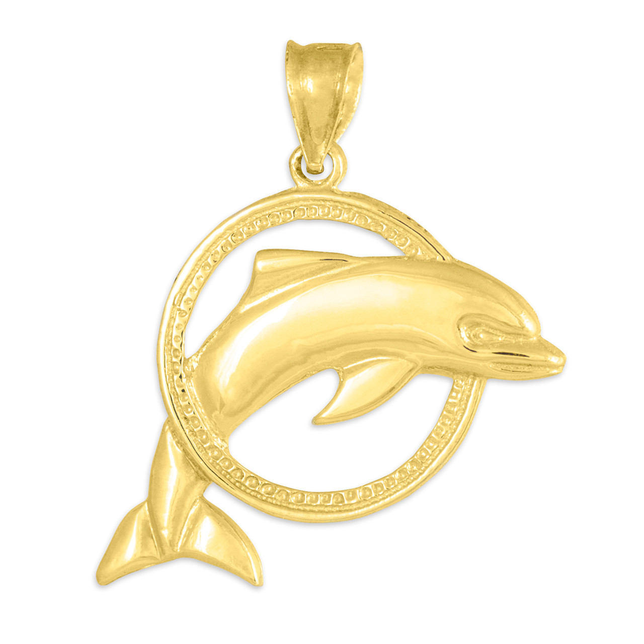 Dolphin pendant gold Clearance