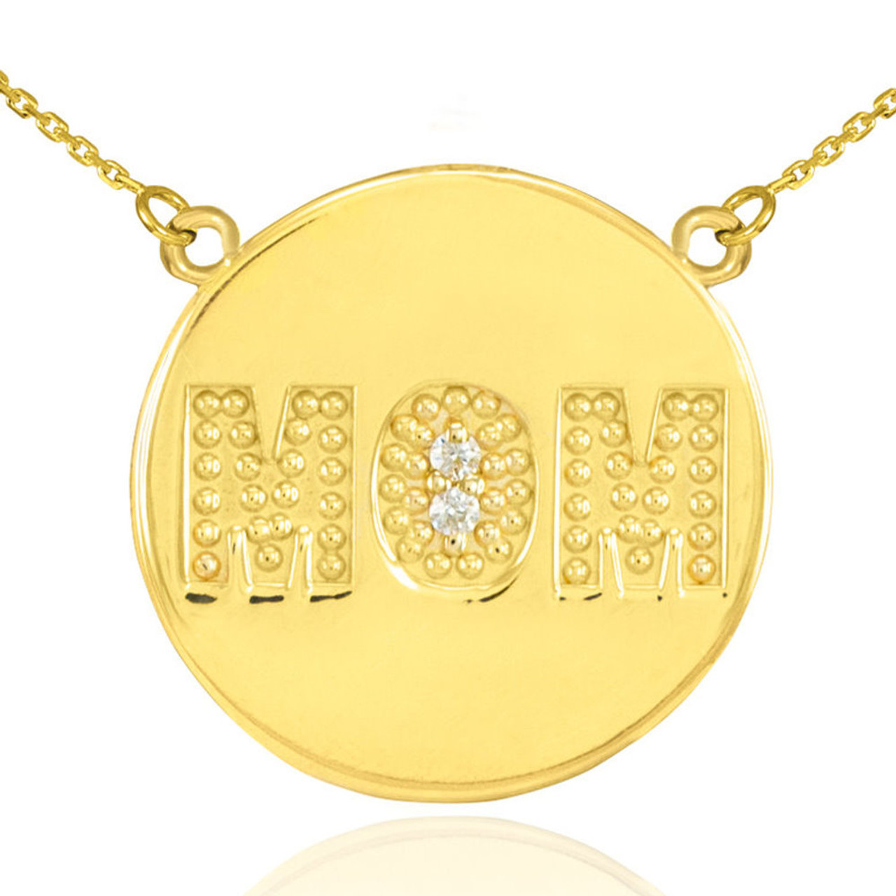 Mom initial necklace gold clearance