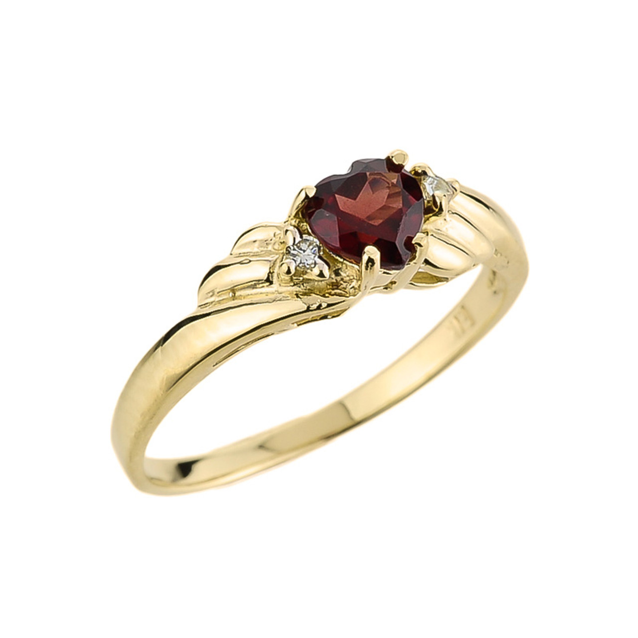 garnet gemstone ring