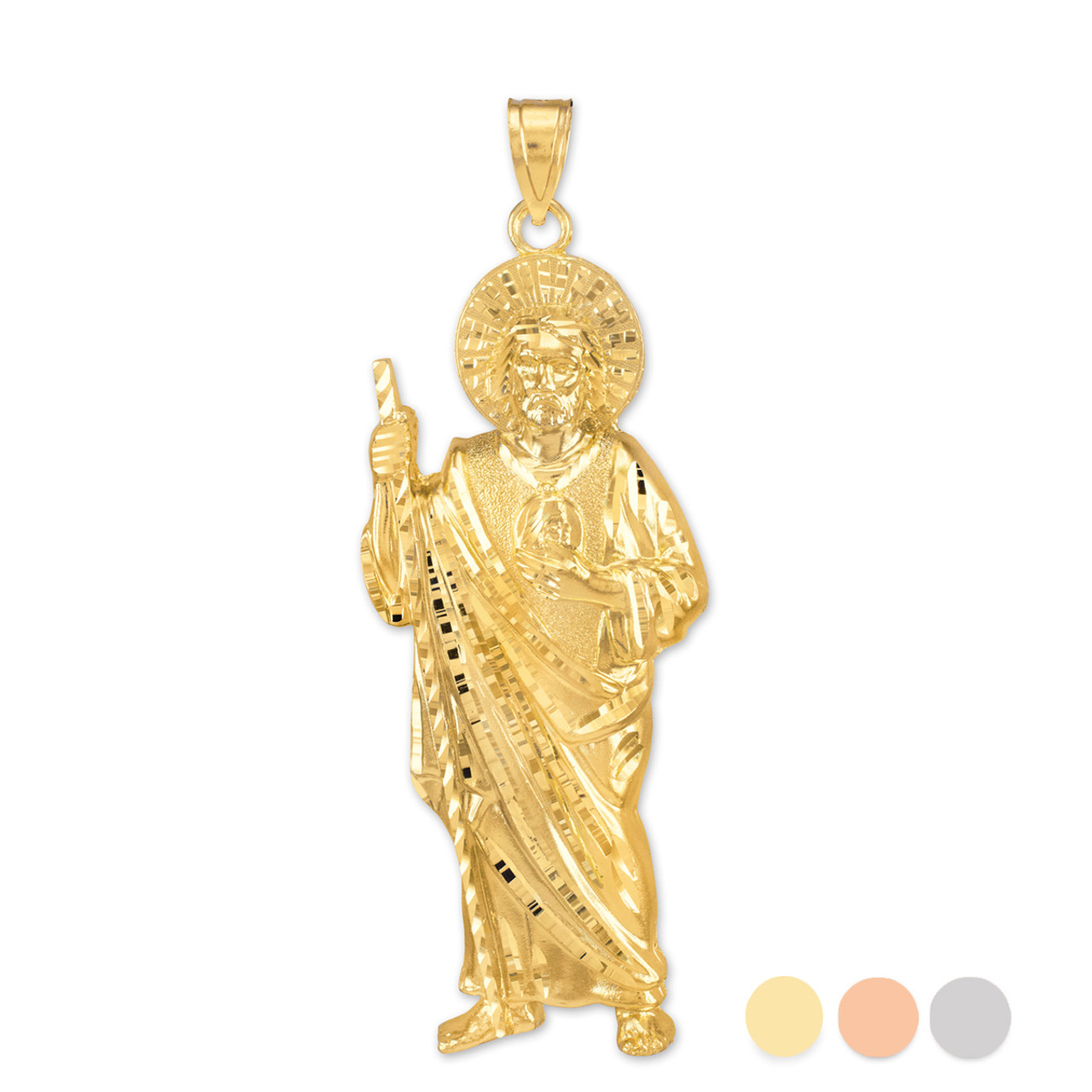 saint jude gold pendant