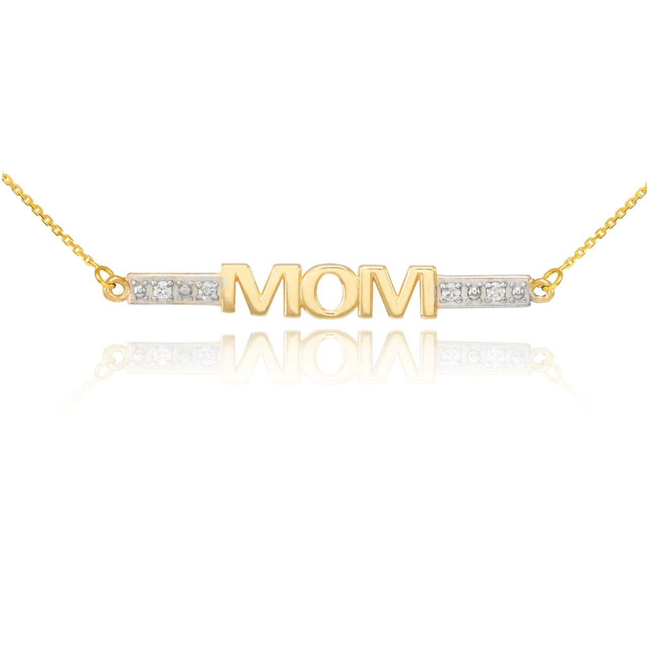 real gold mom necklace