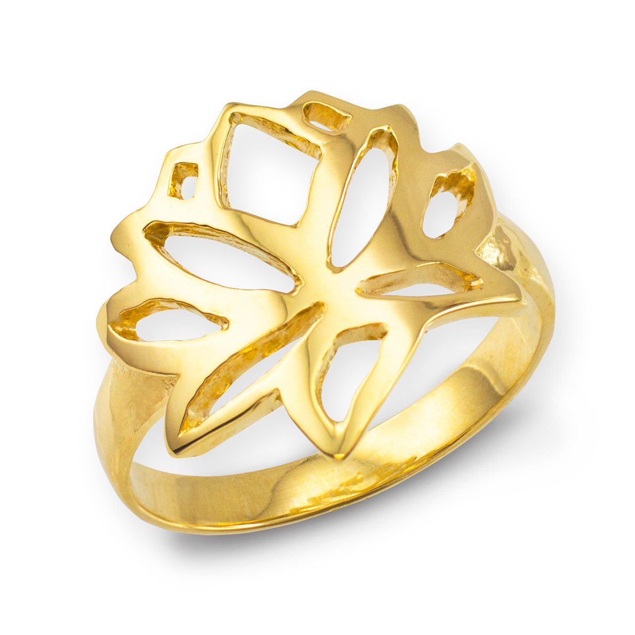 Gold Lotus Flower Ring Lotus Lotus Flower Buddhism Ring