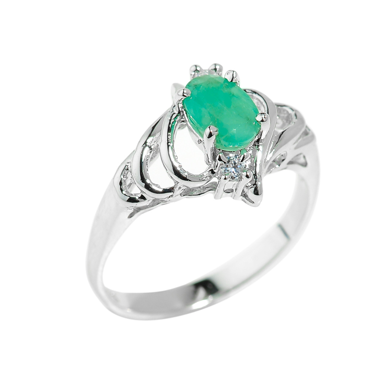 May birthstone rings sterling silver clearance
