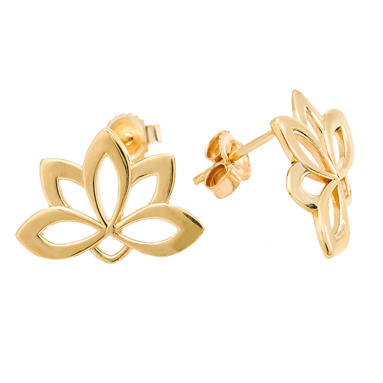The Free Blossom Gold Studs