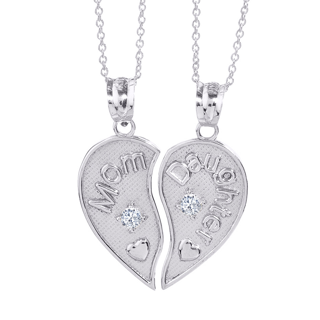 Amazon.com: Caiyao Mother Daughter Necklace Mama Daughter Heart Love Pendant  Necklace Mom Daughter Matching Titanium Steel Statement Necklace Heart  Shape Pendant Mother's Day Necklace - Daughter&Mother : Clothing, Shoes &  Jewelry