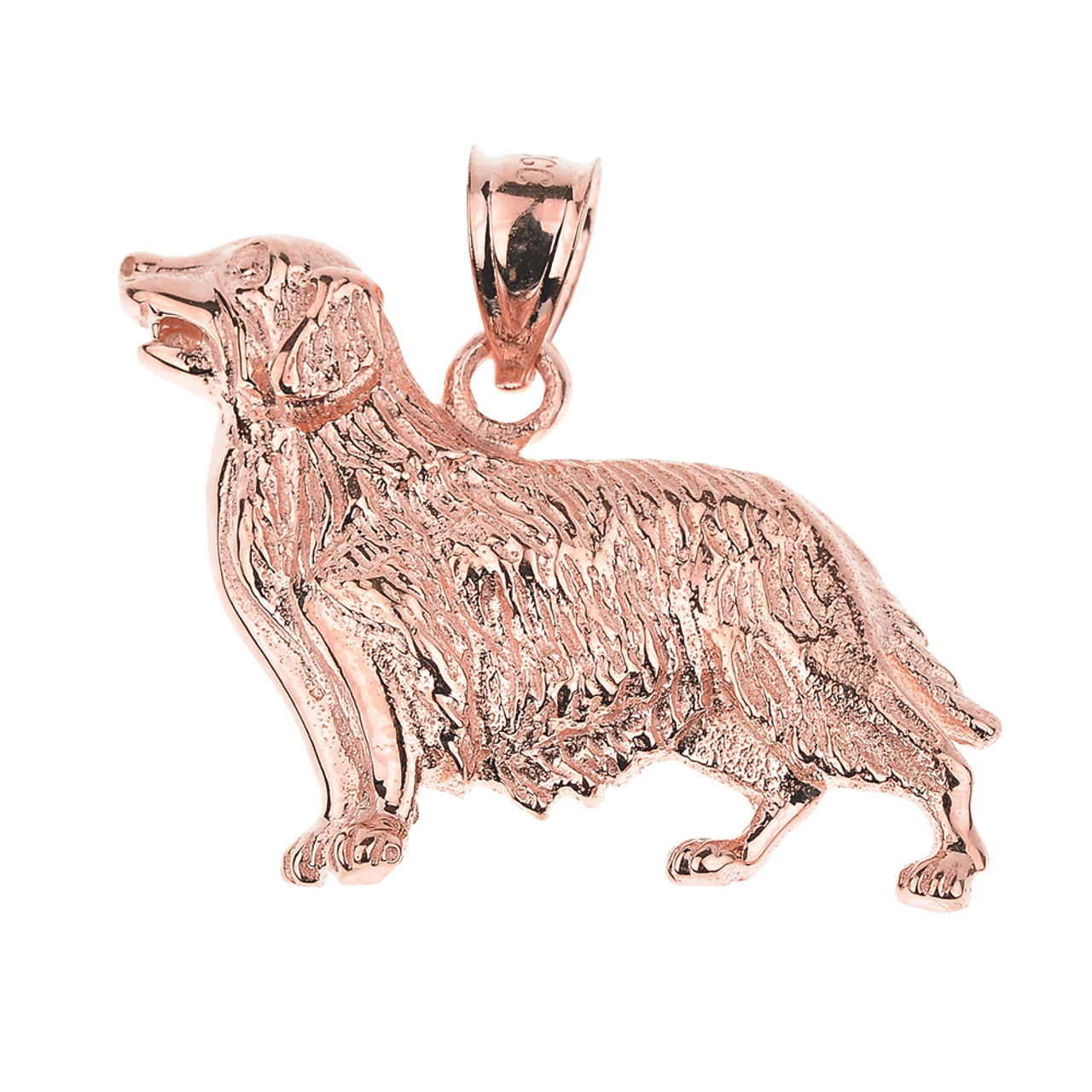 rose gold dog necklace