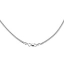 2.5mm Men’s Silver Miami Cuban Link Chain Necklace clasp