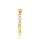 14K Two Tone Gold 15 Años Pendant Necklace