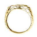 Gold Star of David Men's Ring (Available in Yellow/Rose/White Gold)