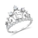 10K/14K Gold 15 Años Quinceañera Crown Ring( Available In Yellow/Rose/White Gold)