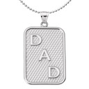 Sterling Silver "DAD" Pendant Necklace