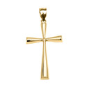 Gold Beautiful Cross Pendant Necklace (Available In Yellow/Rose/White Gold)