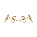 14K Gold Elegant Open Heart Diamond Stud Earring(Available in Yellow/White Gold)