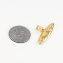 Solid Gold Cigar Pendant Necklace (Available in Yellow/Rose/White Gold)