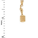 Gold Studio Mic Microphone Charm Necklace (Available in Yellow/Rose/White Gold)