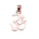 OHM (OM) Ganesh Pendant Necklace in Rose Gold