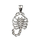 Solid Gold Detailed Scorpion Pendant (Available In Yellow/Rose/White Gold)
