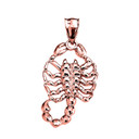 Rose Gold Detailed Scorpion Pendant