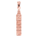 Rose Gold London's Big Ben Clock Tower Pendant Necklace