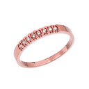 Diamond Rose Gold Elegant Wedding Band