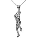 Basketball Player Charm Sports Pendant Necklace