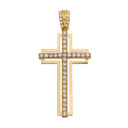 Gold 1.5 Carat Diamond Cross Pendant