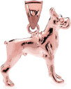 Gold Boxer Pendant Necklace (Available in Yellow/Rose/White Gold)
